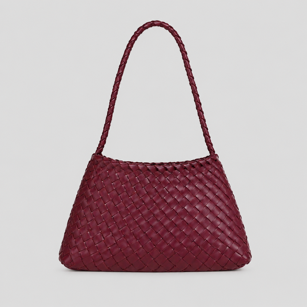 Bag Stige Burgundy Woven Shoulder Bag