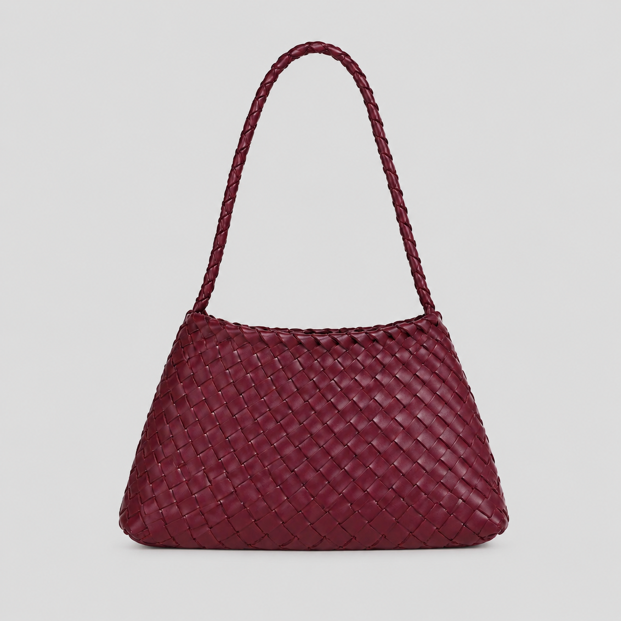 Bag Stige Burgundy Woven Shoulder Bag