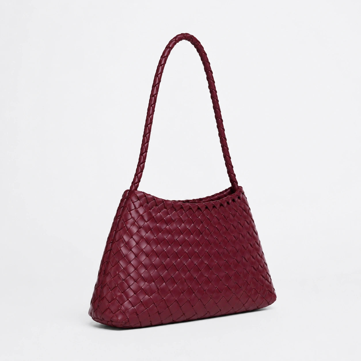 Bag Stige Burgundy Woven Shoulder Bag