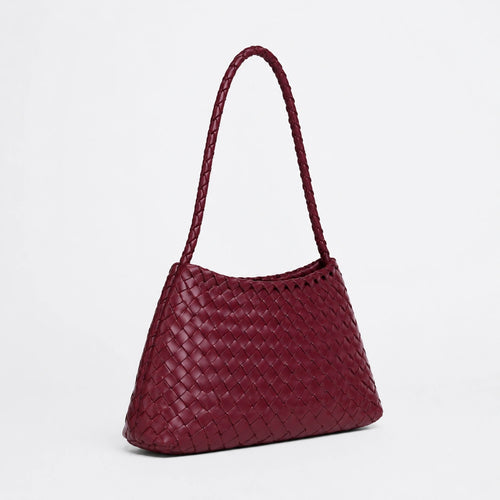 Bag Stige Burgundy Woven Shoulder Bag