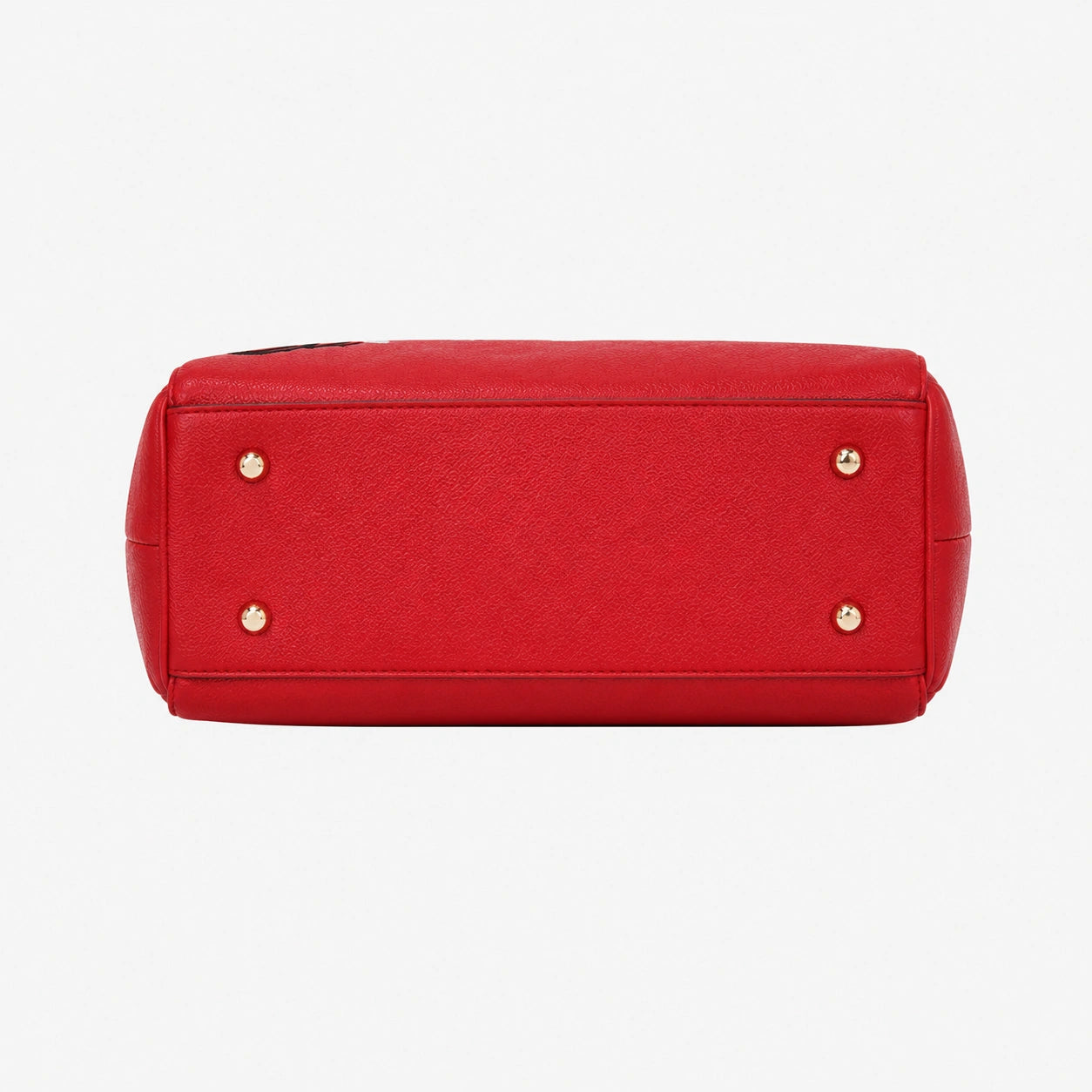 Bag Stige Red Floral Embroidered Structured Satchel Handbag